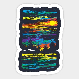 Abstract Sky Sticker